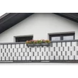 Kép 5/9 - Kerítésszalag (19 x 255 cm) - szőtt rattan mintás - Fekete