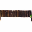 Kép 1/2 - Természetes bambusz kerti szegély 100x35cm, sötétbarna színű
