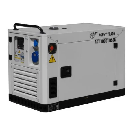 AGT 10001 DSEA dízel AVR áramfejlesztő, 230V-9,6 kVA, hangszigetelt burkolat